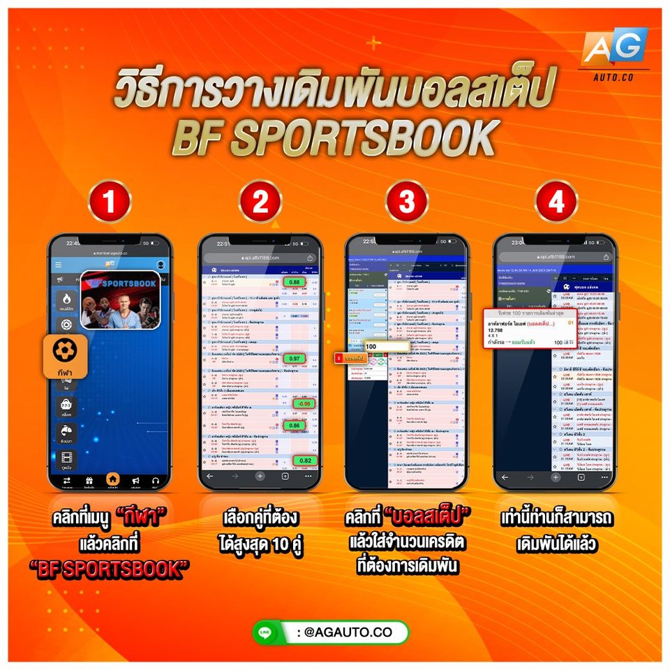 วิธีวางเดิมพันบอลสเต็ป BF Sportsbook AGAUTO
